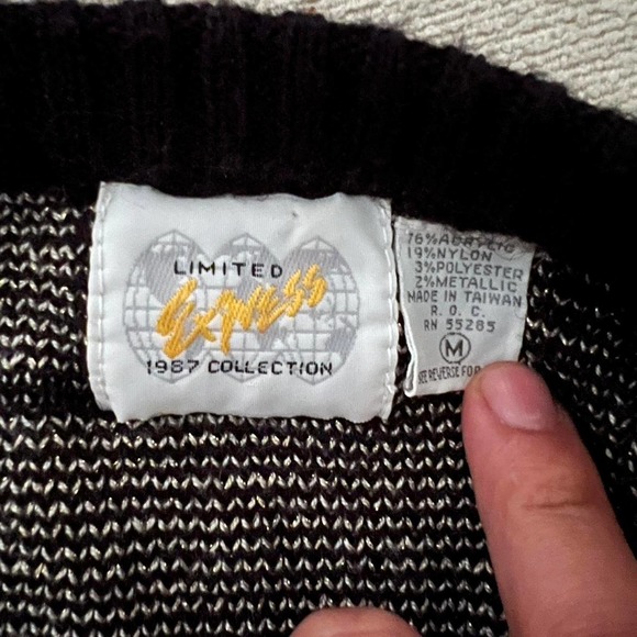 Vintage black and tan abstract - Picture 2 of 4